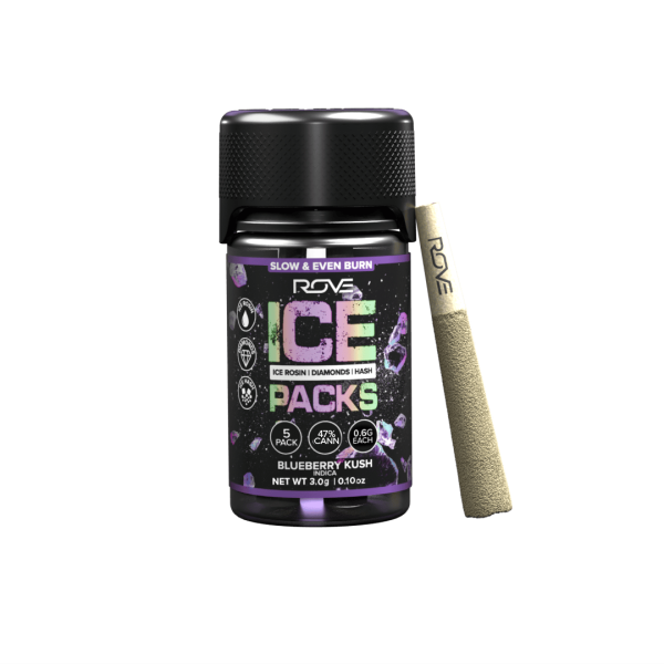 Blueberry Kush | Infused Ice Packs (Rosin, Hash, and Diamonds) | 5x 0.6g