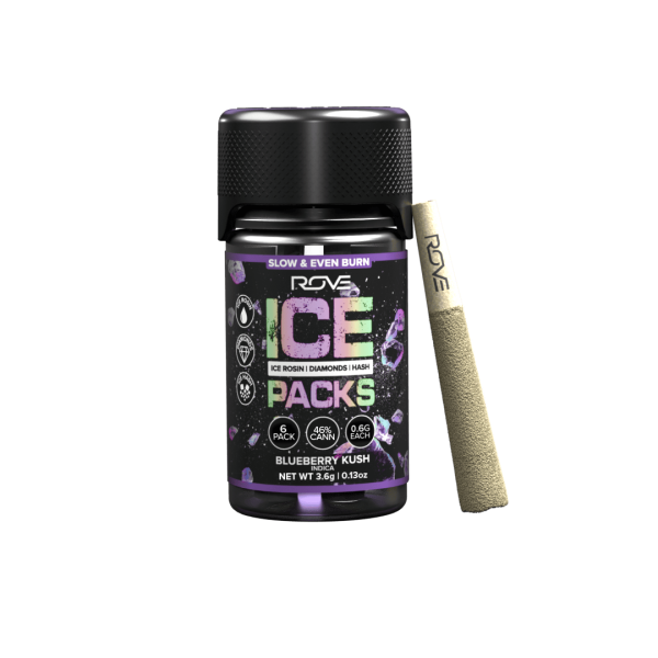 Blueberry Kush | Infused Ice Packs (Rosin, Hash, and Diamonds) | 6x 0.6g
