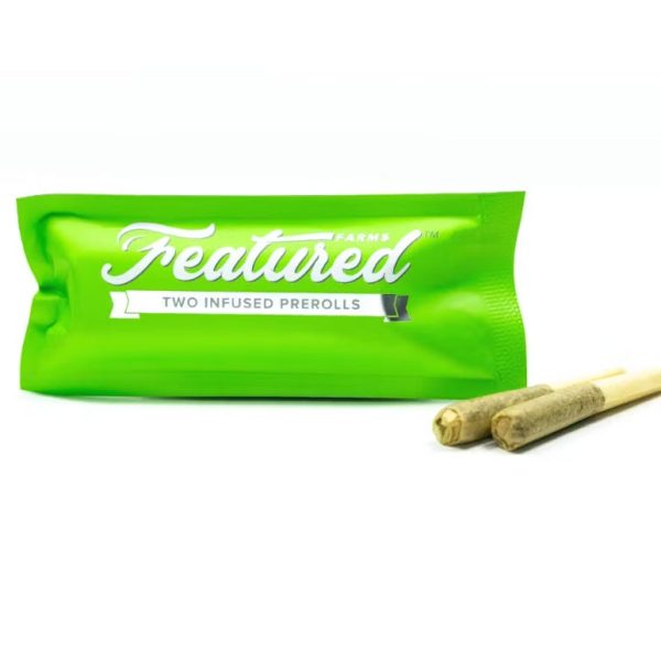 Featured Farms | Infused Prerolls 2pk | Gello Shotz | 1.0g