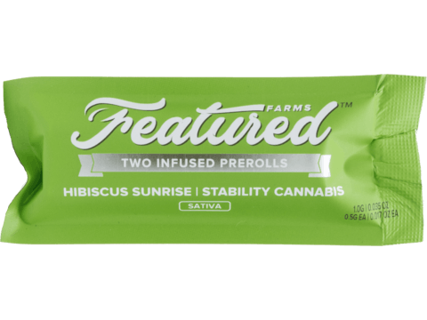 Featured Farms | Infused Prerolls 2pk | Hibiscus Sunrise - S | 1.0g