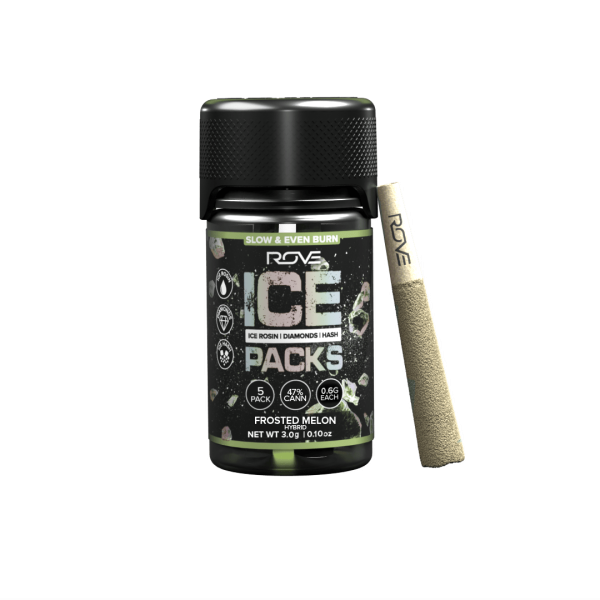 Frosted Melon | Infused Ice Packs (Rosin, Hash, and Diamonds) | 5x 0.6g