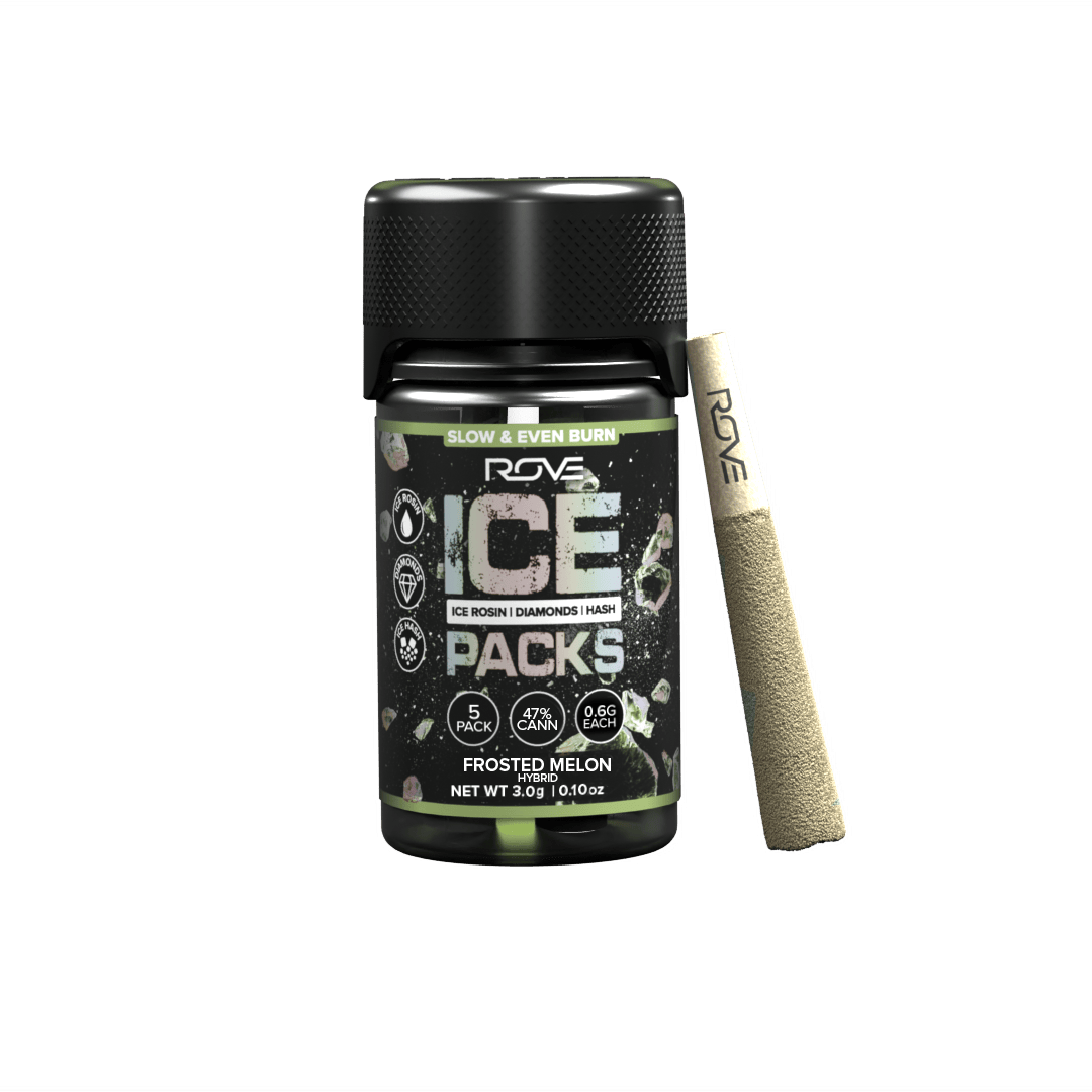 Frosted Melon | Infused Ice Packs (Rosin, Hash, and Diamonds) | 5x 0.6g