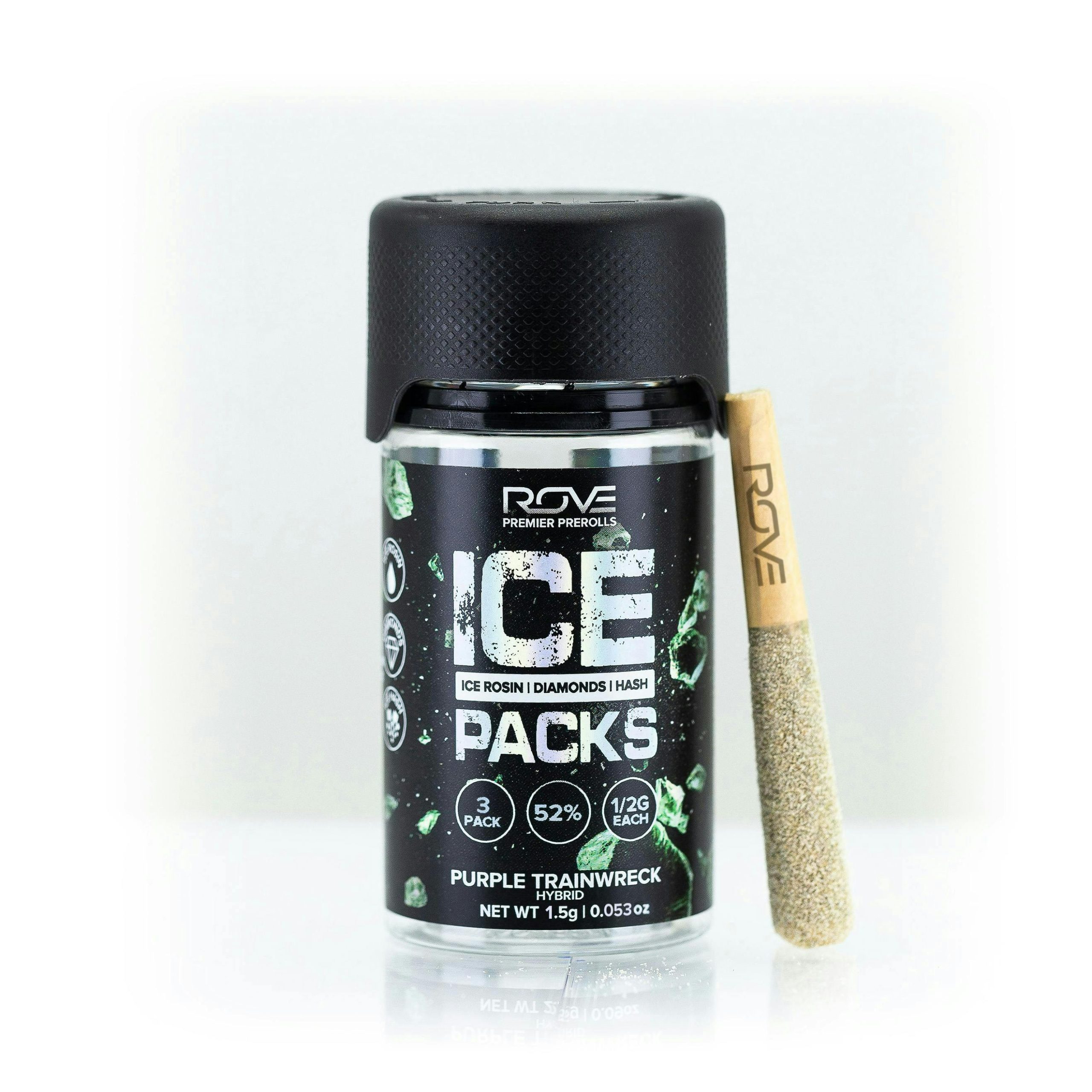 Purple Trainwreck | Infused Ice Packs (Rosin, Hash, and Diamonds) | 3x 0.5g