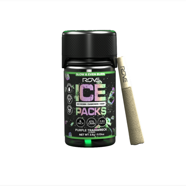 Purple Trainwreck | Infused Ice Packs (Rosin, Hash, and Diamonds) | 6x 0.6g
