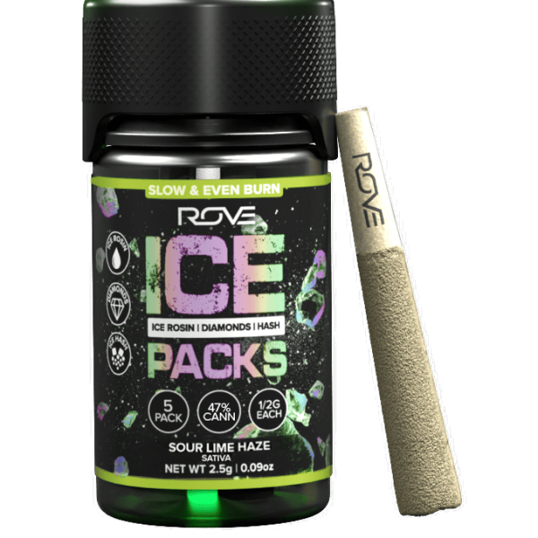 Sour Lime Haze | Infused Ice Packs (Rosin, Hash, and Diamonds) | 5x 0.5g