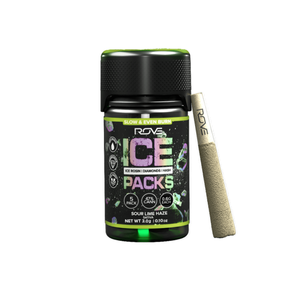 Sour Lime Haze | Infused Ice Packs (Rosin, Hash, and Diamonds) | 5x 0.6g