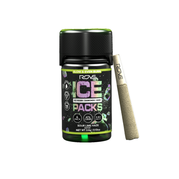 Sour Lime Haze | Infused Ice Packs (Rosin, Hash, and Diamonds) | 6x 0.6g