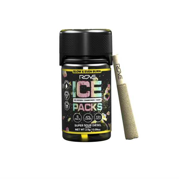 Super Sour Diesel | Infused Ice Packs (Rosin, Hash, and Diamonds) | 5x 0.5g