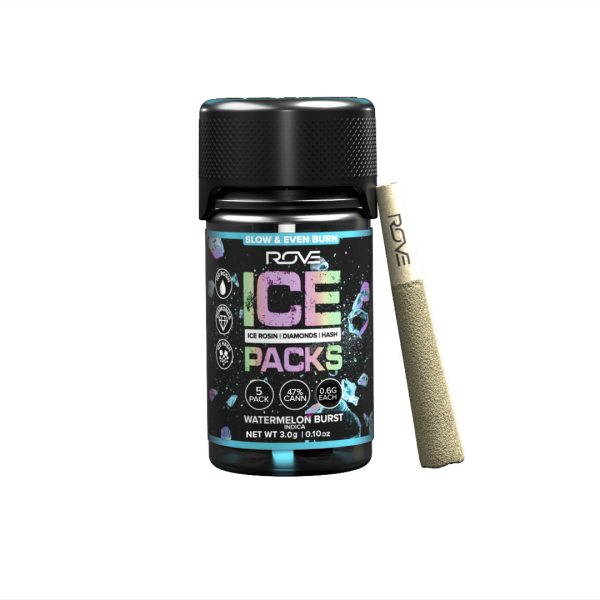 Watermelon Burst | Infused Ice Packs (Rosin, Hash, and Diamonds) | 5x 0.6g